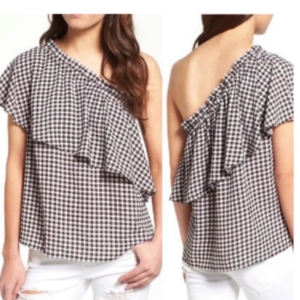 bp | Top | Ruffle One-Shoulder Top | Modern Cottagecore